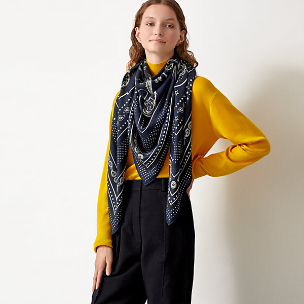 Les Cles Bandana shawl 140 | Hermès China